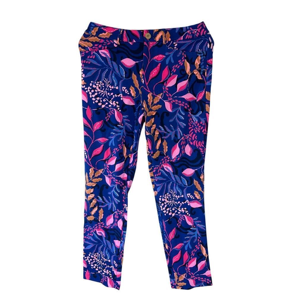Lilly Pulitzer Kelly knit pant borealis blue size 8